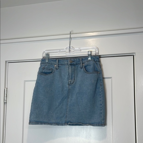 Mossimo Supply Co denim Blue Mini Pencil Skirt size 8/29. - Picture 1 of 6